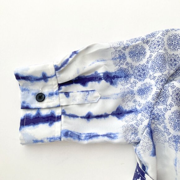 Peter Som for Design Nation Shibori & Tie Dye Belted Shirt Dress - Picture 10 of 16